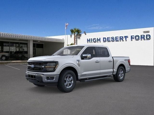Iconic Silver Metallic 2025 Ford F-150 XLT SuperCrew 4WD Pickup Truck Four-Wheel Drive Automatic
