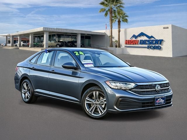 Platinum Gray Metallic 2024 Volkswagen Jetta Sedan Front-Wheel Drive 8-Speed Automatic