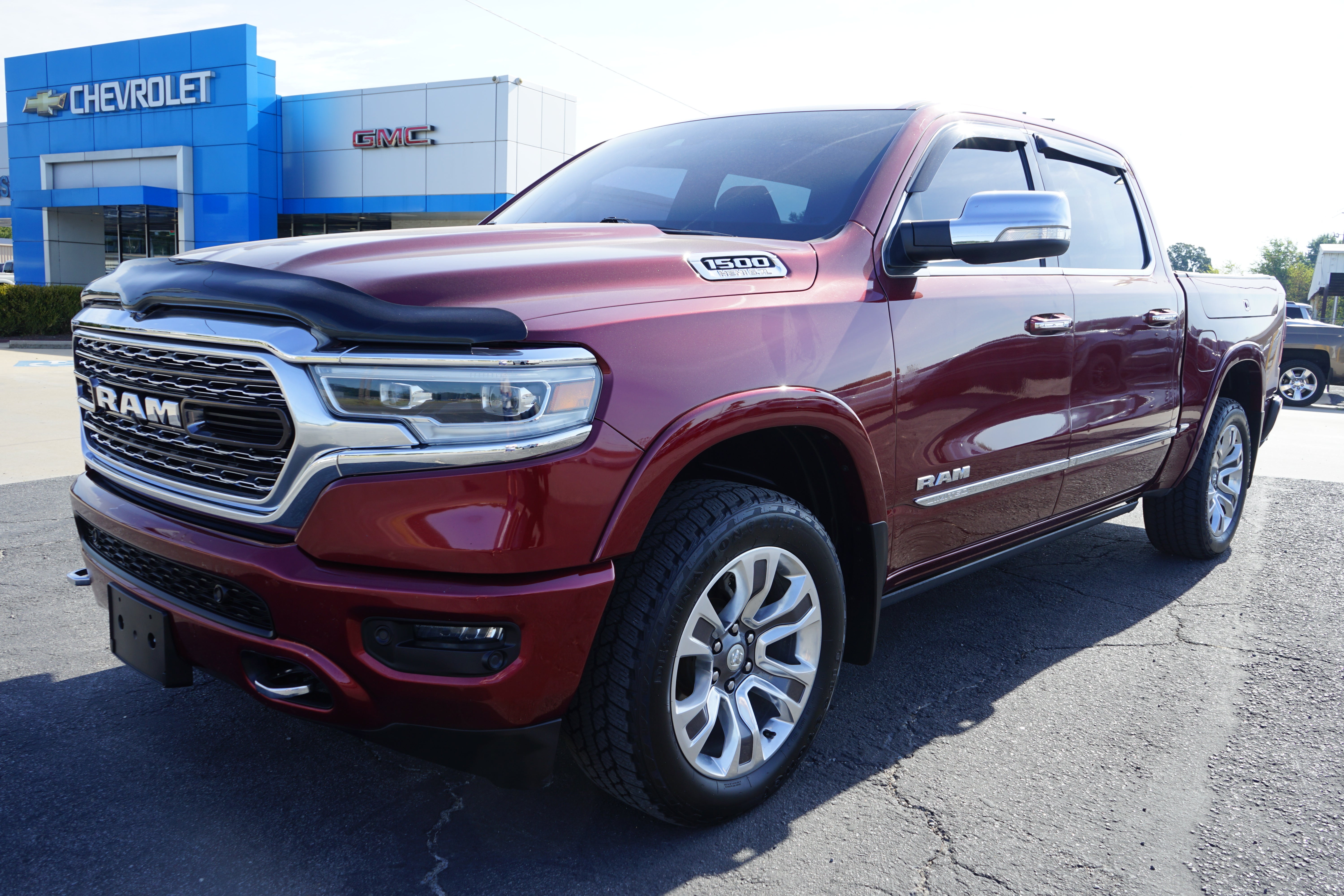 Red 2019 RAM 1500 Pickup Truck Four-Wheel Drive Automatic