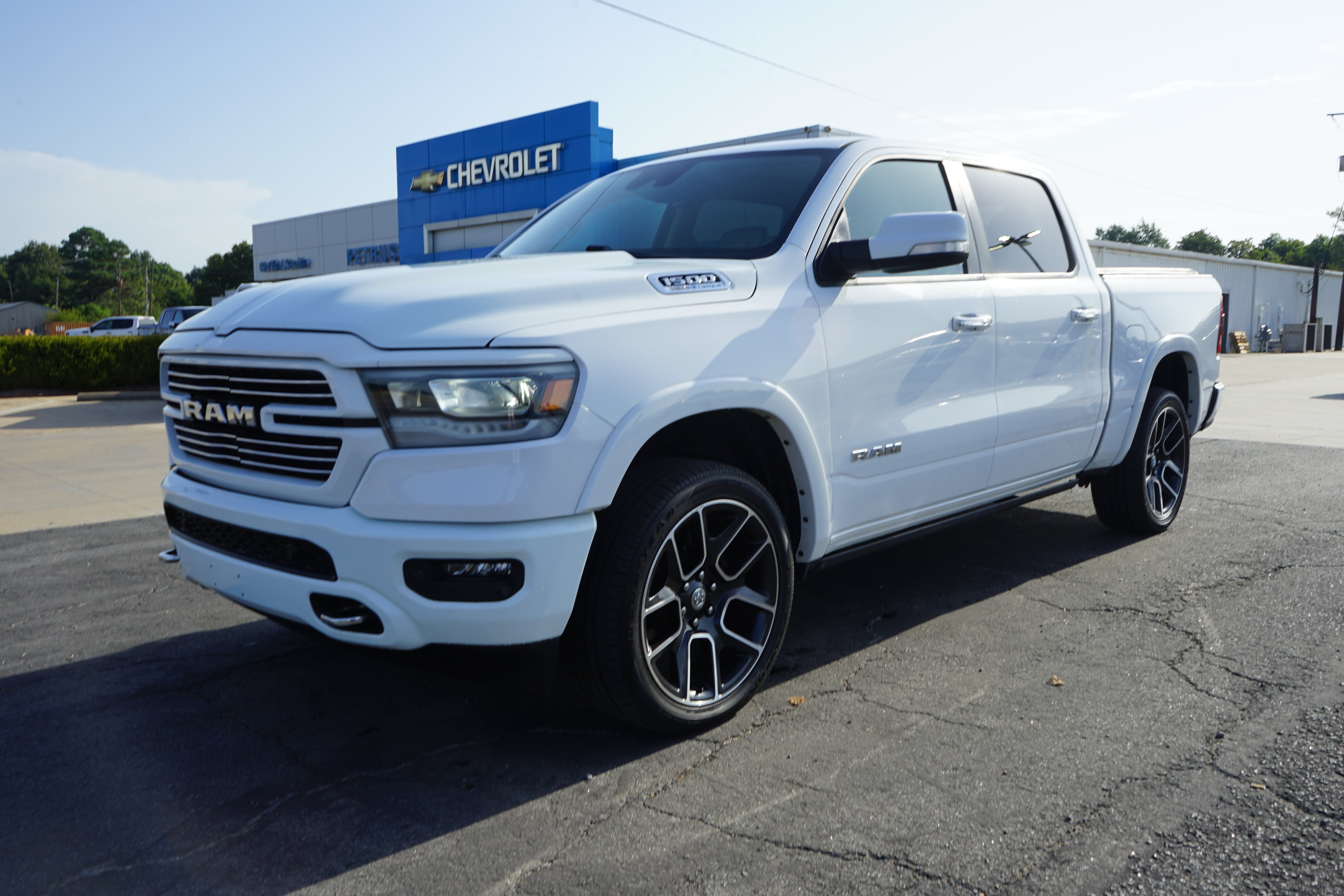 White 2021 RAM 1500 Pickup Truck Four-Wheel Drive Automatic