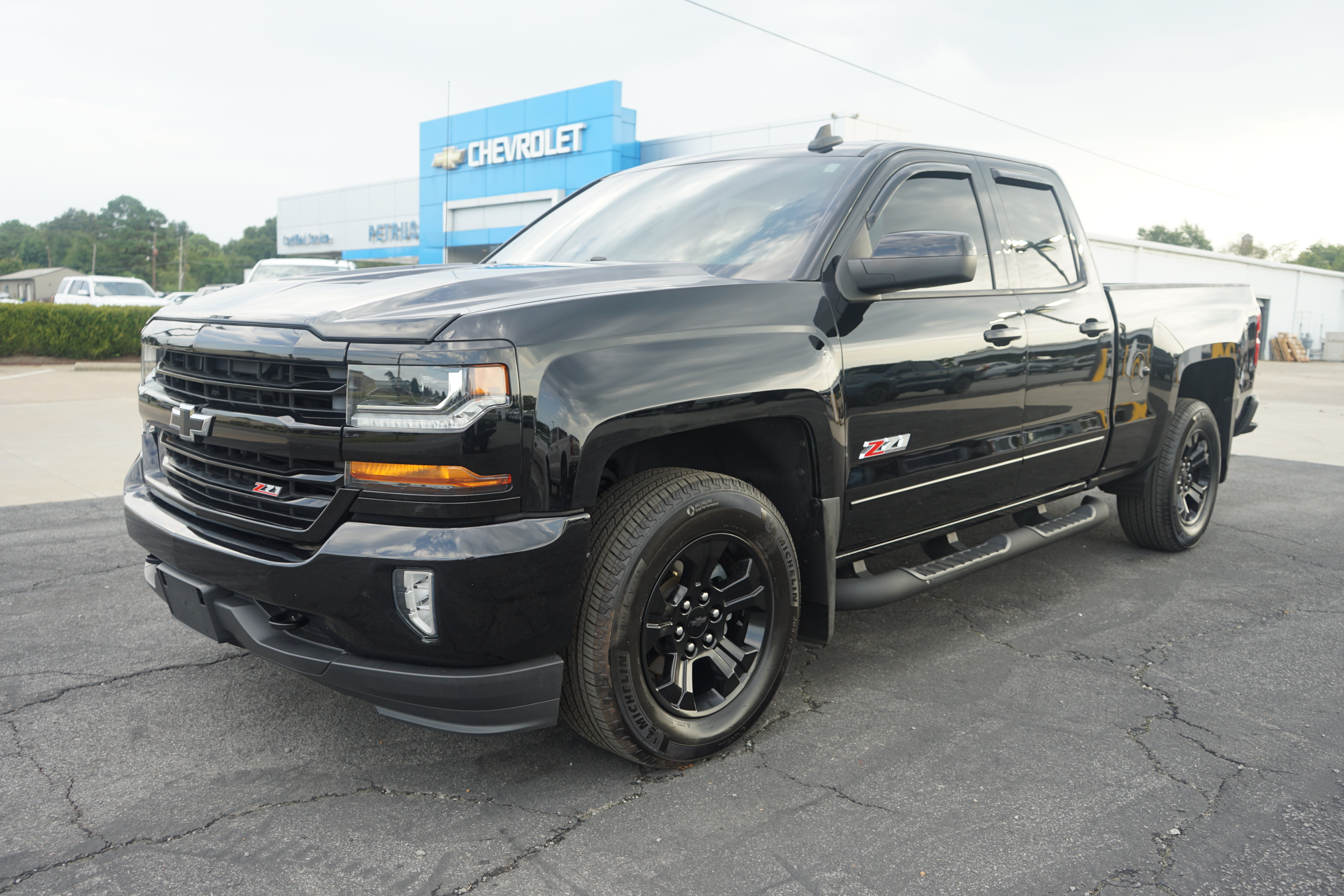 Black 2018 Chevrolet Silverado 1500 Pickup Truck Four-Wheel Drive Automatic