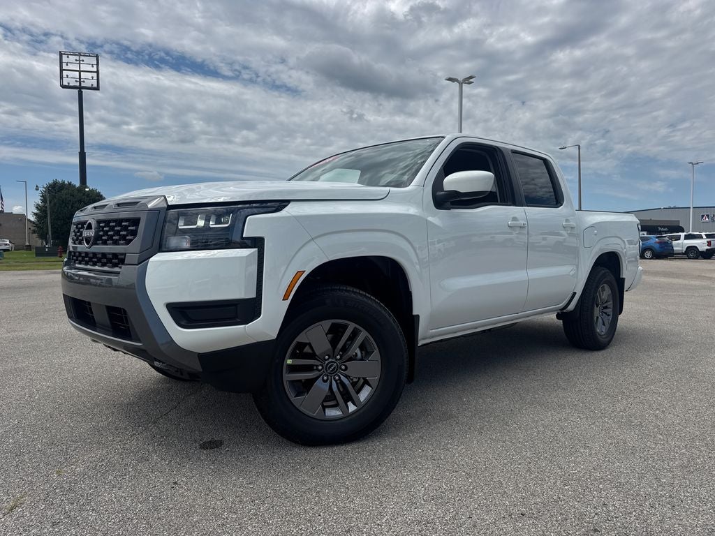 Glacier White 2026 Nissan Frontier Pickup Truck Four-Wheel Drive 9-Speed Automatic Overdrive
