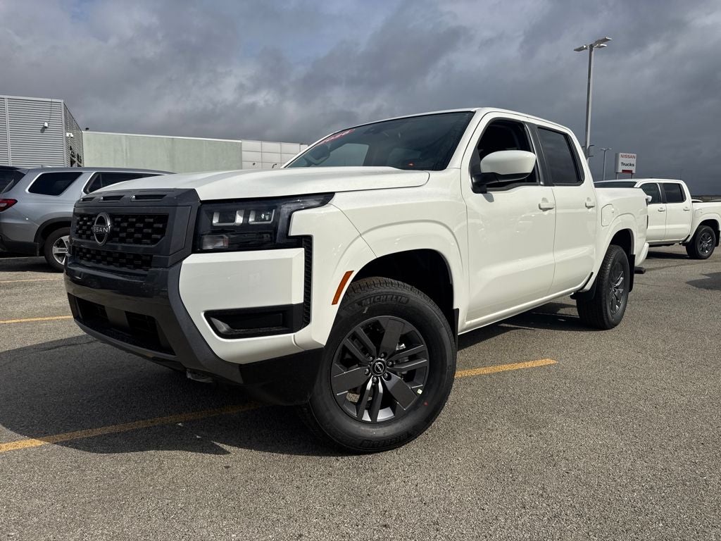 Glacier White 2026 Nissan Frontier Pickup Truck Four-Wheel Drive 9-Speed Automatic Overdrive
