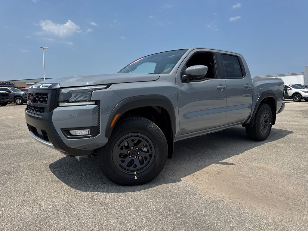 Boulder Gray 2026 Nissan Frontier Pickup Truck Four-Wheel Drive 9-Speed Automatic Overdrive