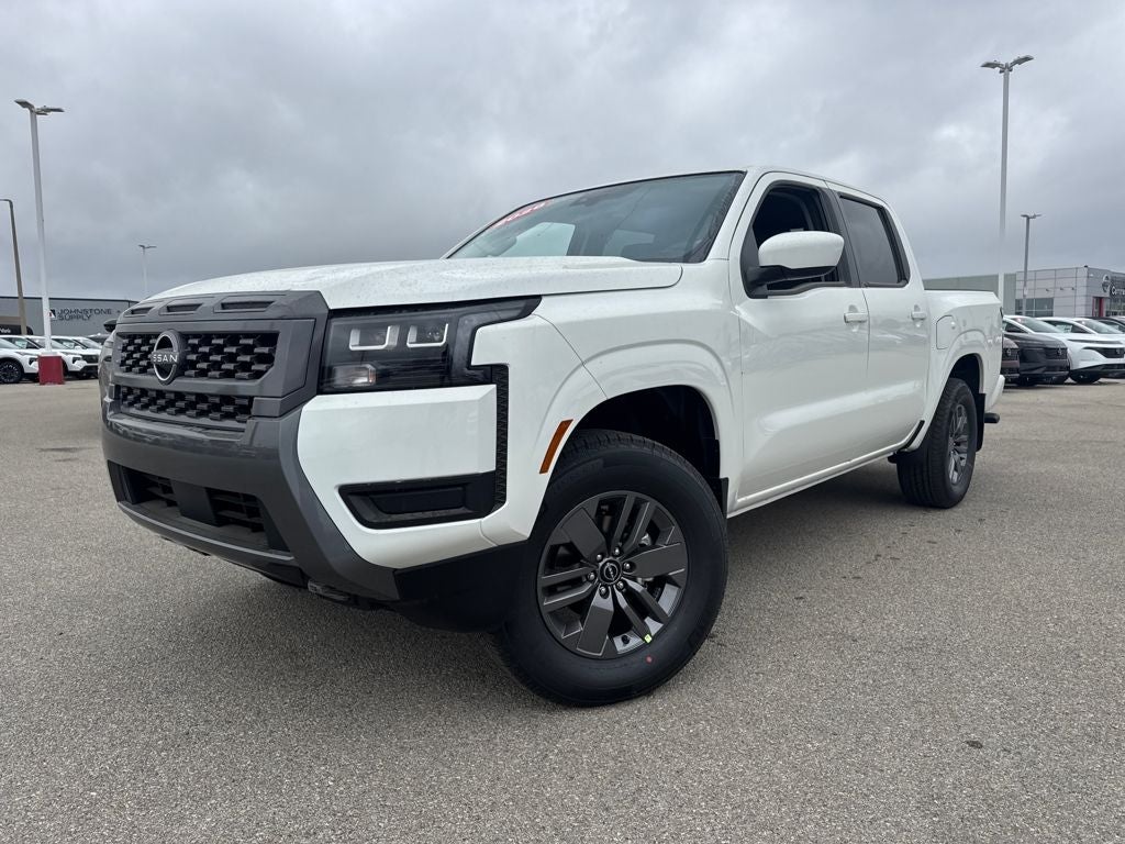 Glacier White 2026 Nissan Frontier Pickup Truck Four-Wheel Drive 9-Speed Automatic Overdrive