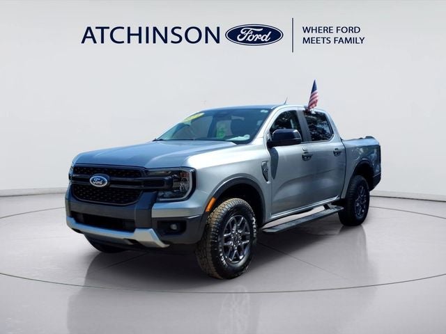 Iconic Silver Metallic 2024 Ford Ranger Pickup Truck Four-Wheel Drive Automatic
