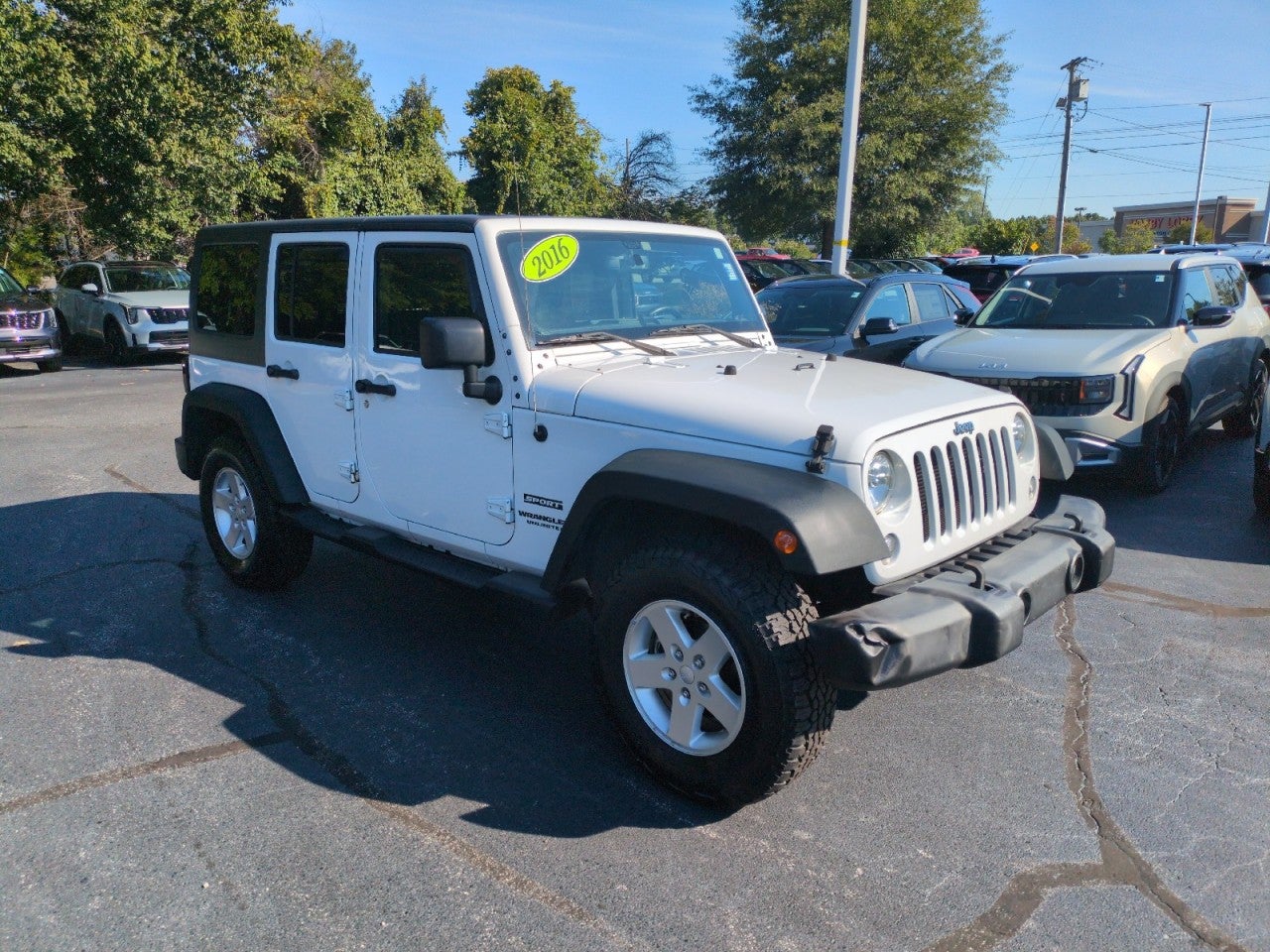 Bright White Clearco 2016 Jeep Wrangler SUV / Crossover Four-Wheel Drive Manual