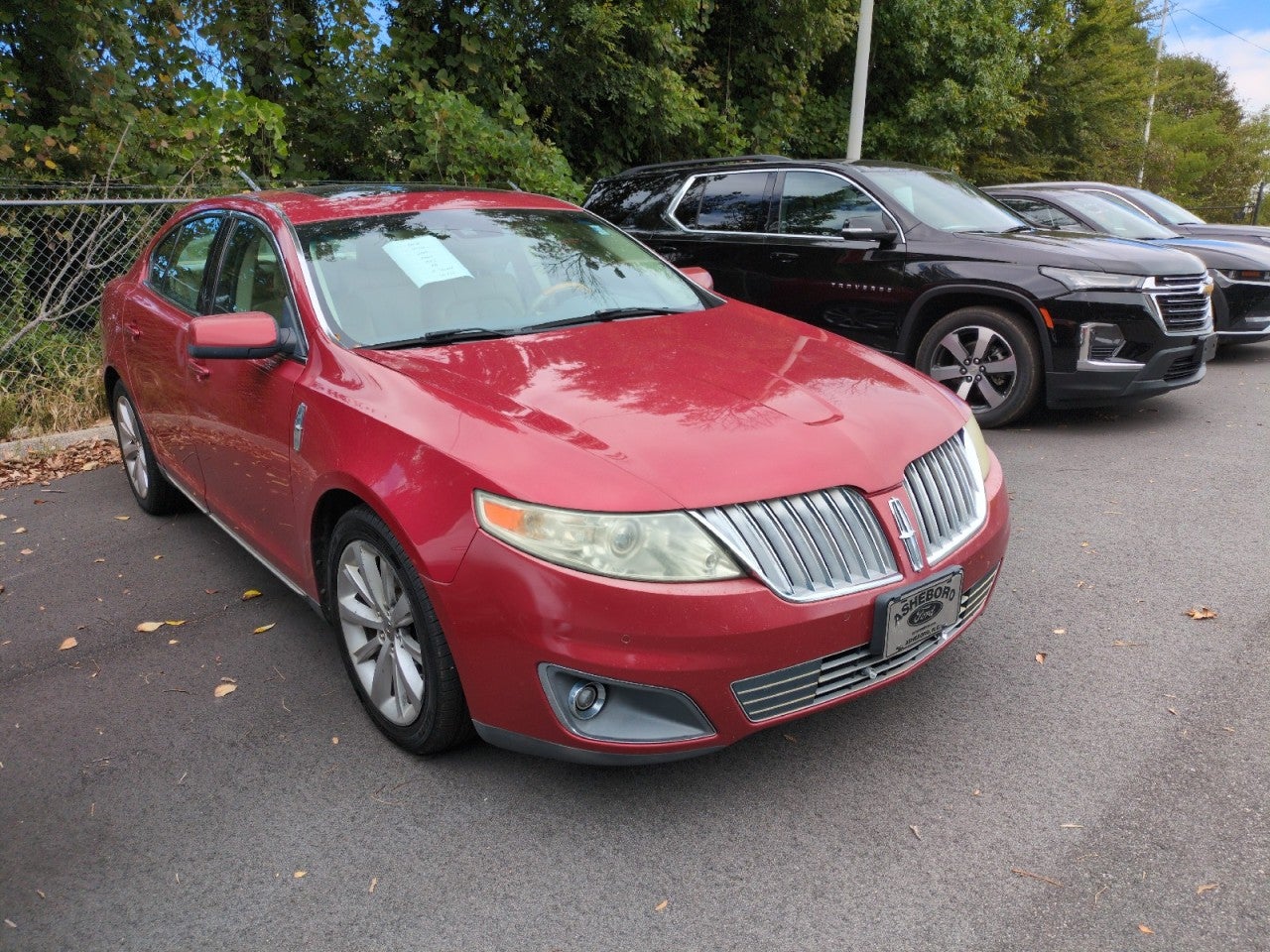 Sangria Red Clearcoa 2009 Lincoln MKS Sedan Front-Wheel Drive Automatic