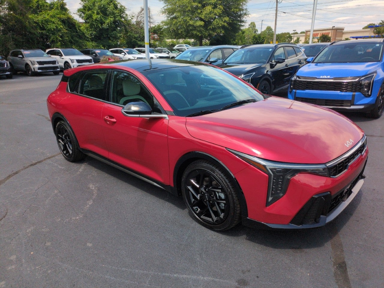 Red 2026 Kia K4 Hatchback Hatchback Front-Wheel Drive Automatic