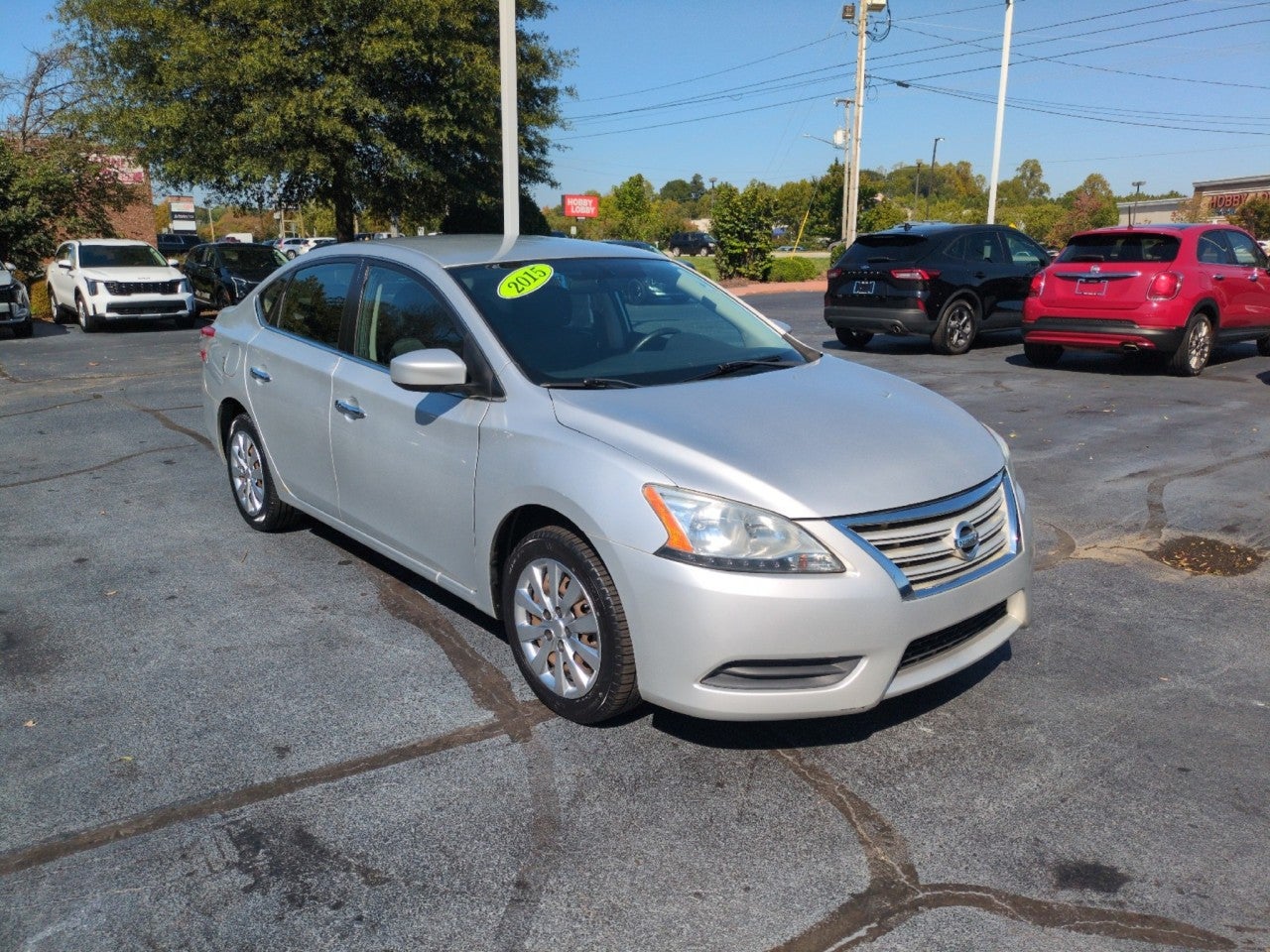 Brilliant Silver 2015 Nissan Sentra Sedan Front-Wheel Drive Automatic
