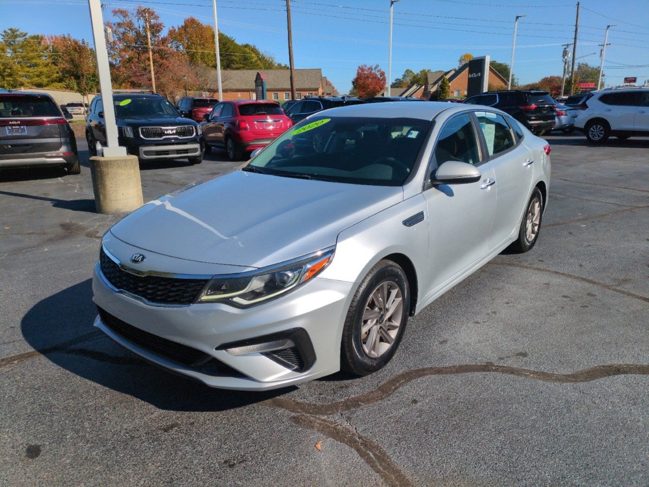 Sparkling Silver 2020 Kia Optima Sedan Front-Wheel Drive Automatic