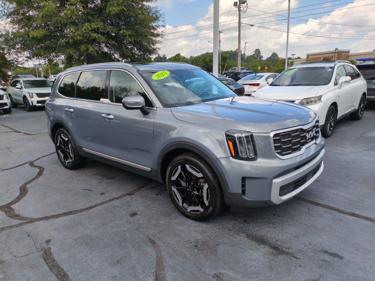 Silver 2023 Kia Telluride SUV / Crossover All-Wheel Drive Automatic