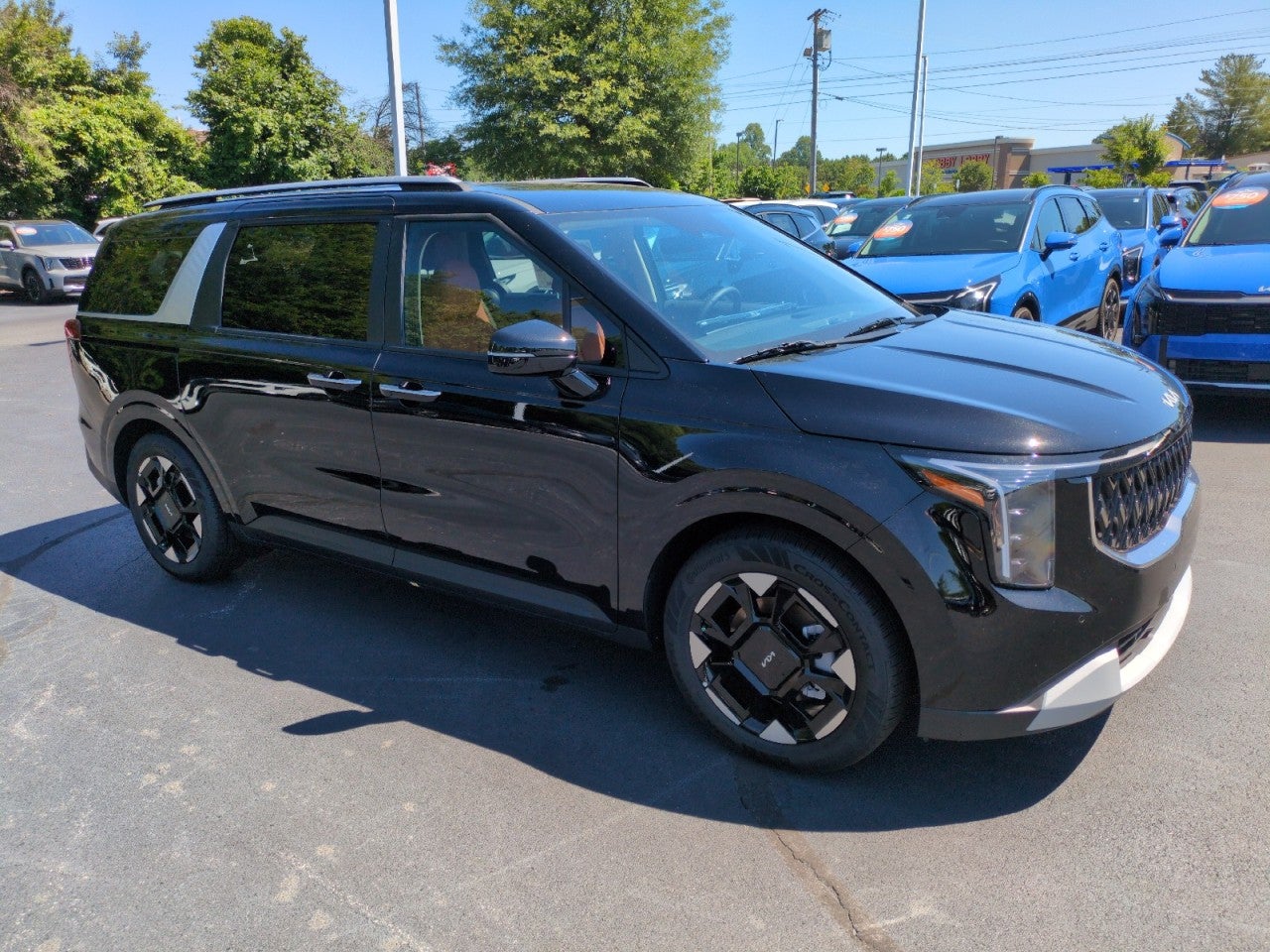 Black 2026 Kia Carnival Minivan Front-Wheel Drive Automatic