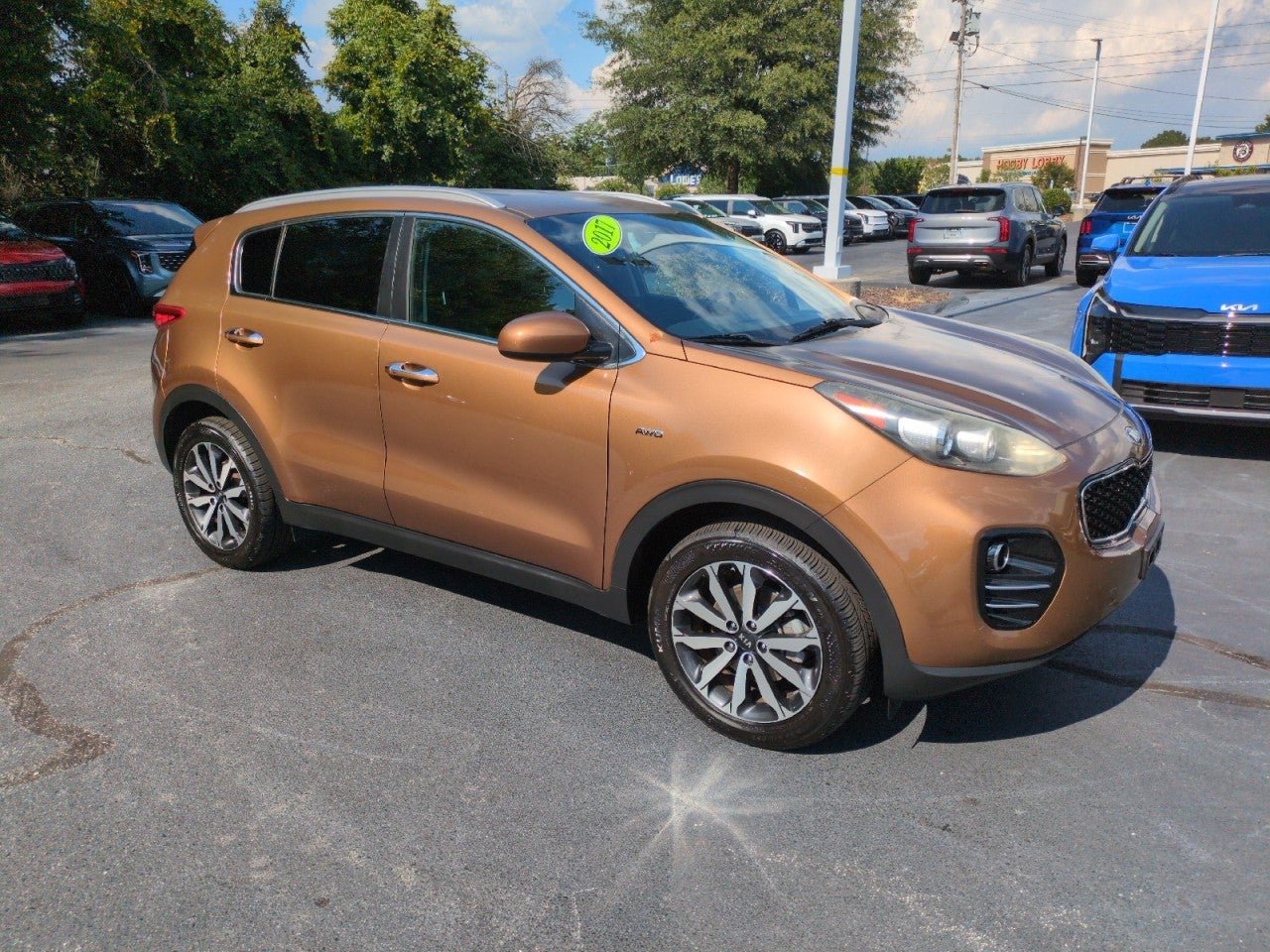 Red (Burnished Copper) 2017 Kia Sportage SUV / Crossover All-Wheel Drive Automatic