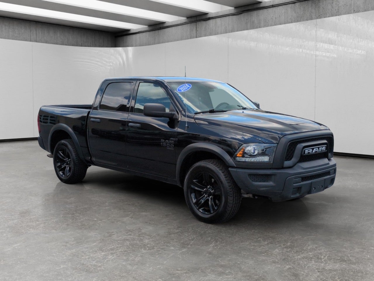 Black 2024 RAM 1500 Pickup Truck Four-Wheel Drive Automatic