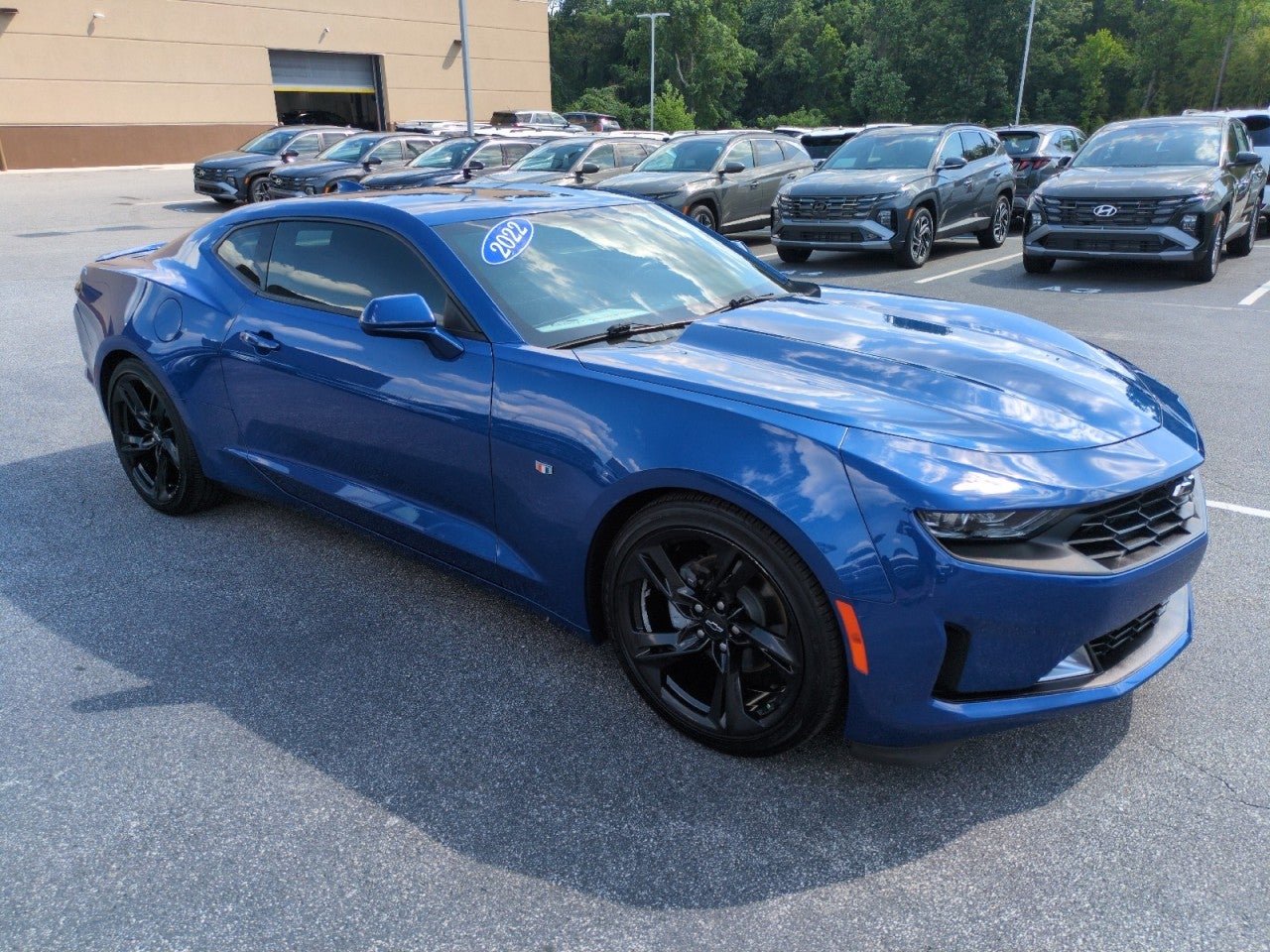 Riverside Blue Metallic 2022 Chevrolet Camaro 1LT Coupe RWD Coupe Rear-Wheel Drive Manual