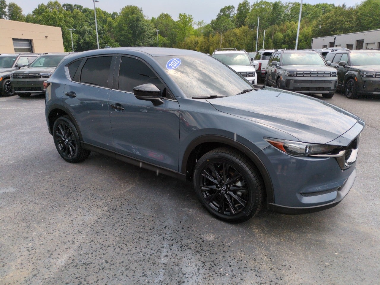 Gray 2021 Mazda CX-5 Carbon Edition FWD SUV / Crossover Front-Wheel Drive Automatic