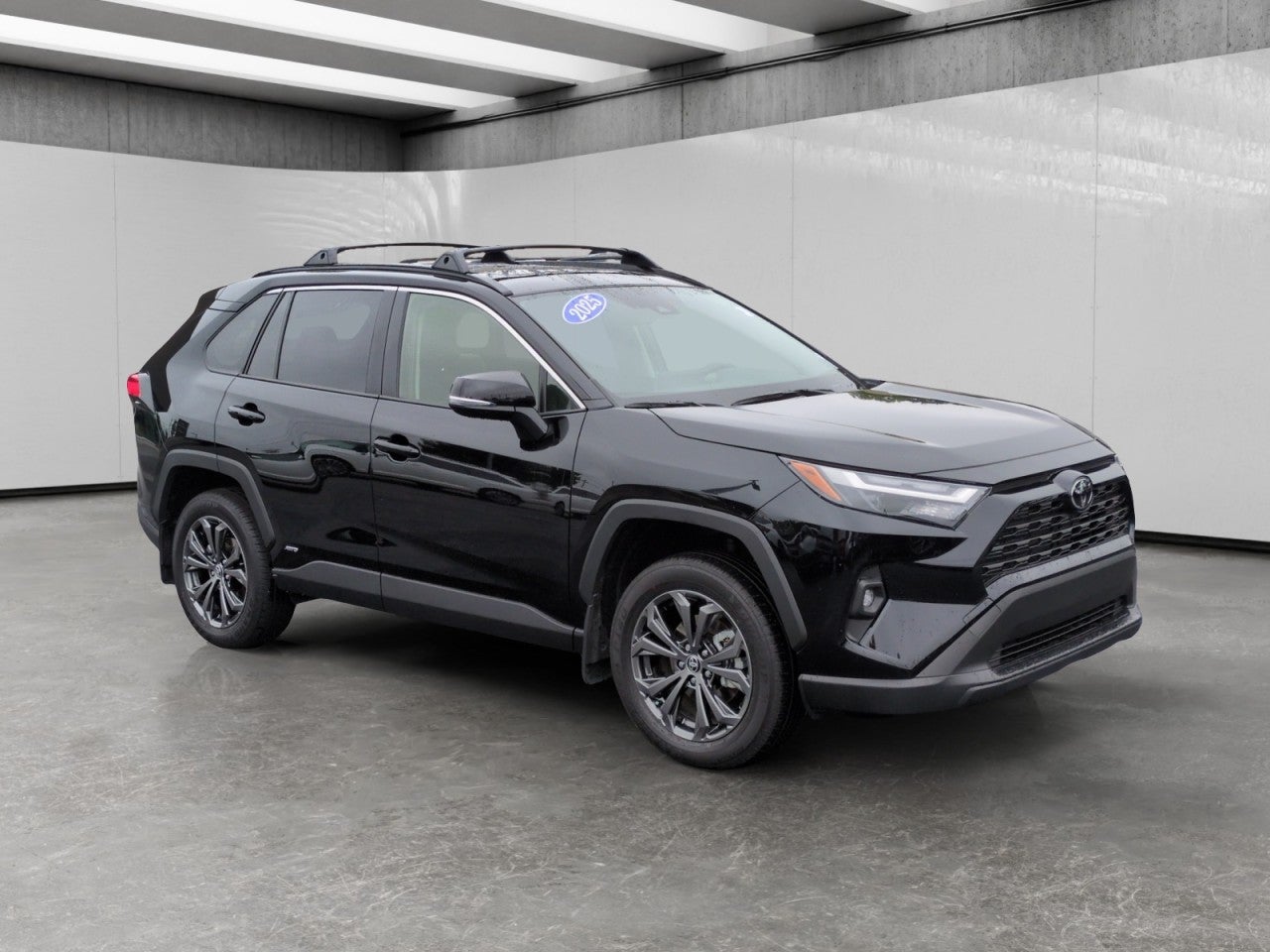 Midnight Black Metallic 2025 Toyota RAV4 Hybrid SUV / Crossover All-Wheel Drive Automatic