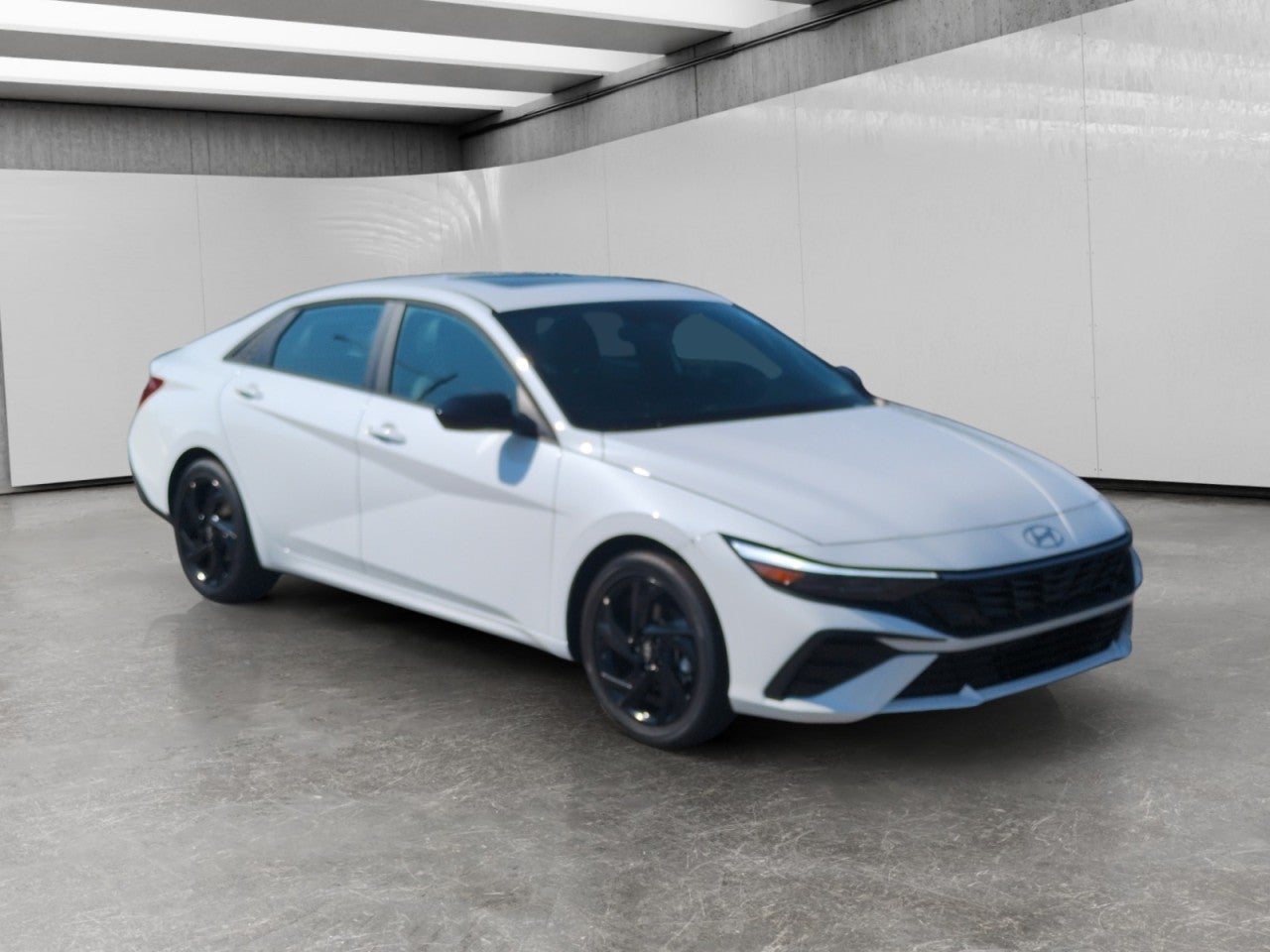 White 2026 Hyundai Elantra Sedan Front-Wheel Drive Automatic