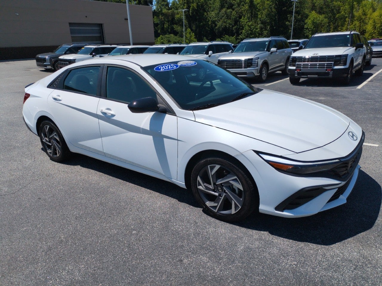 Serenity White 2025 Hyundai Elantra Sedan Front-Wheel Drive Automatic