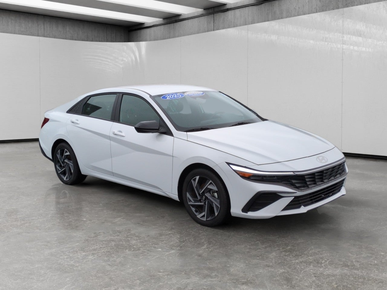 Serenity White 2025 Hyundai Elantra Sedan Front-Wheel Drive Automatic