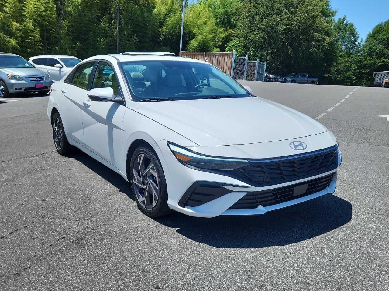 White 2026 Hyundai Elantra Sedan Front-Wheel Drive Automatic