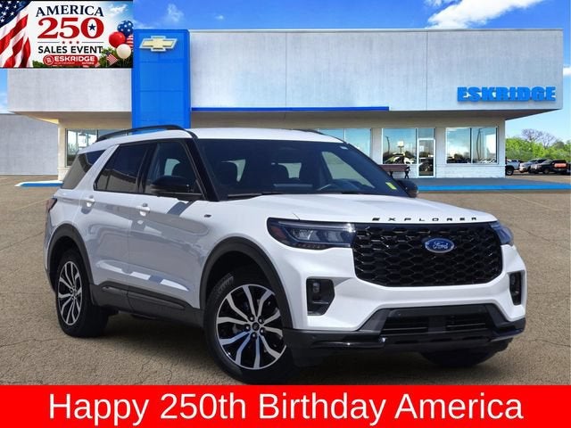 White 2025 Ford Explorer SUV / Crossover All-Wheel Drive Automatic