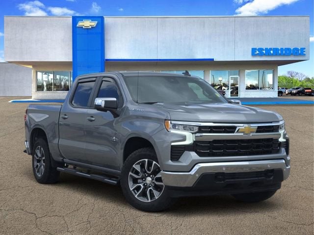 Sterling Gray Metallic 2025 Chevrolet Silverado 1500 LT Crew Cab 4WD Pickup Truck Four-Wheel Drive Automatic