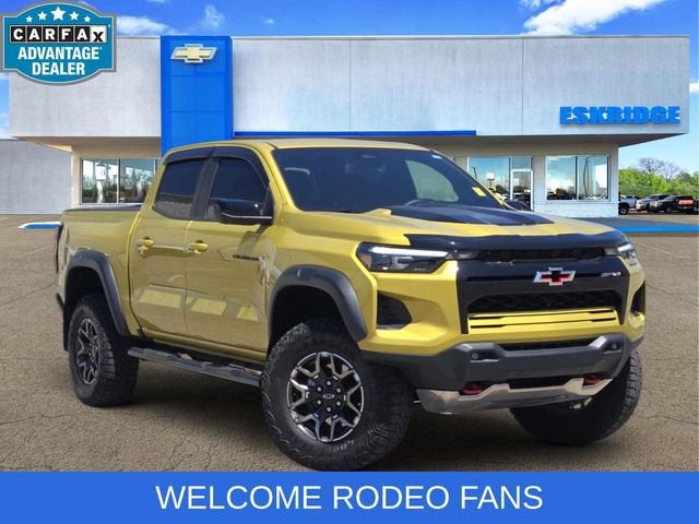 Nitro Yellow Metallic 2024 Chevrolet Colorado Pickup Truck Four-Wheel Drive Automatic