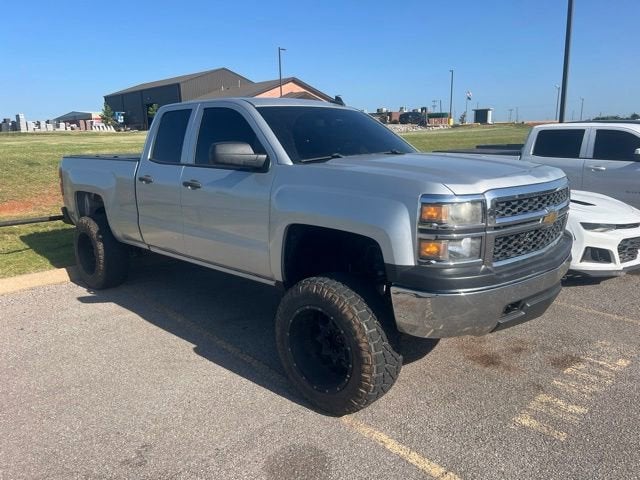 Silver Ice Metallic 2015 Chevrolet Silverado 1500 LS Double Cab 4WD Pickup Truck Four-Wheel Drive Automatic