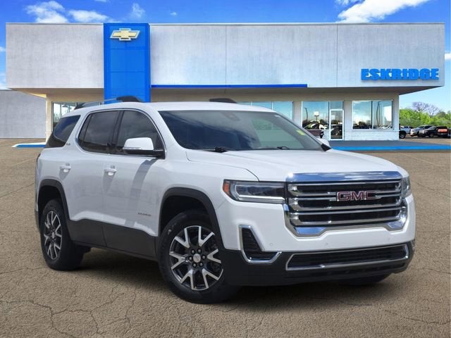 Summit White 2021 GMC Acadia SLE FWD SUV / Crossover Front-Wheel Drive Automatic