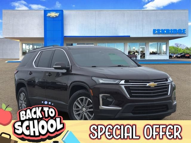 Black Cherry Metallic 2023 Chevrolet Traverse SUV / Crossover Four-Wheel Drive Automatic