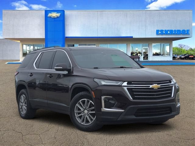 Black Cherry Metallic 2023 Chevrolet Traverse SUV / Crossover Four-Wheel Drive Automatic