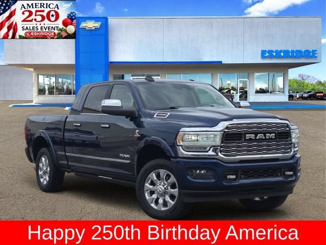 Blue 2019 RAM 2500 Pickup Truck Four-Wheel Drive Automatic