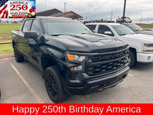 Black 2025 Chevrolet Silverado 1500 Pickup Truck Four-Wheel Drive Automatic