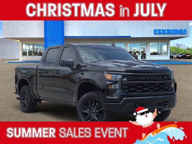 Black 2025 Chevrolet Silverado 1500 Pickup Truck Four-Wheel Drive Automatic