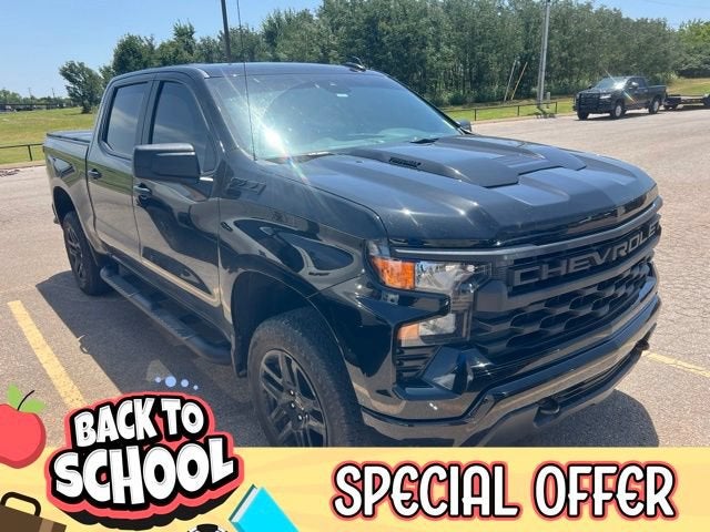 Black 2025 Chevrolet Silverado 1500 Pickup Truck Four-Wheel Drive Automatic