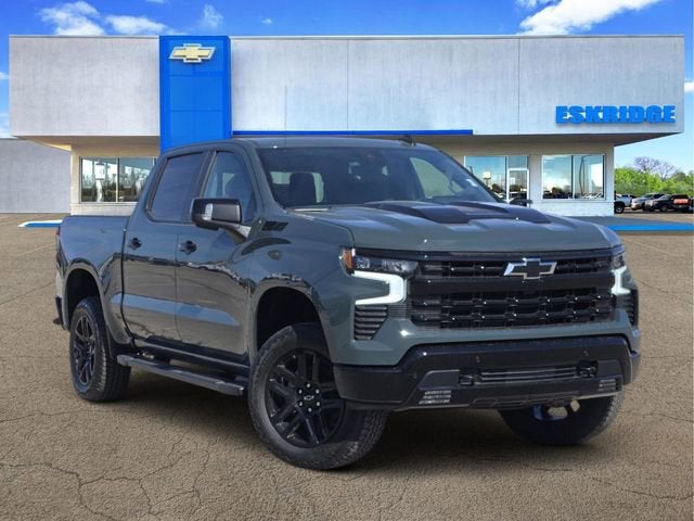 Cypress Gray 2026 Chevrolet Silverado 1500 LT Trail Boss Crew Cab 4WD Pickup Truck Four-Wheel Drive Automatic