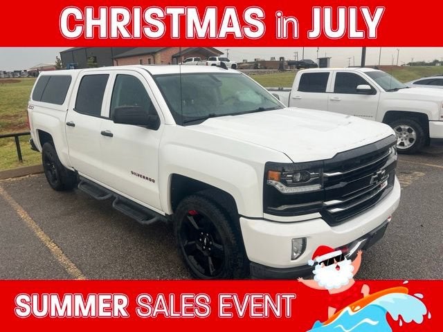 Summit White 2018 Chevrolet Silverado 1500 Pickup Truck Four-Wheel Drive Automatic