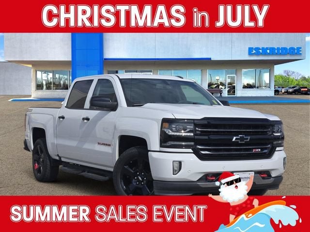 Summit White 2018 Chevrolet Silverado 1500 Pickup Truck Four-Wheel Drive Automatic