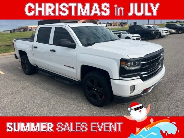 Summit White 2018 Chevrolet Silverado 1500 Pickup Truck Four-Wheel Drive Automatic
