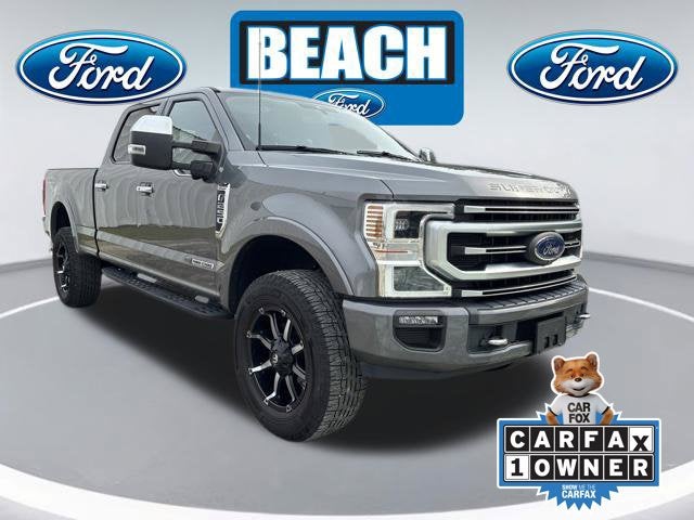 Gray Metallic 2022 Ford F-250SD PLATINUM Crew Cab Pickup Raleigh NC