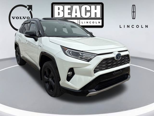 Blizzard Pearl 2020 Toyota RAV4 Hybrid XSE SUV Raleigh NC