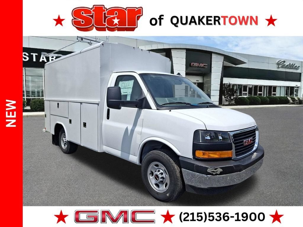 Summit White 2025 GMC Savana Chassis Van Rear-Wheel Drive Automatic