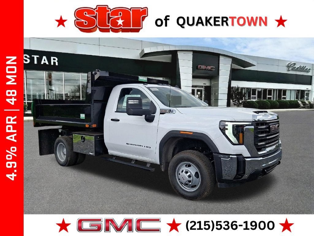 Summit White 2026 GMC Sierra 3500HD Chassis Pickup Truck Four-Wheel Drive Automatic