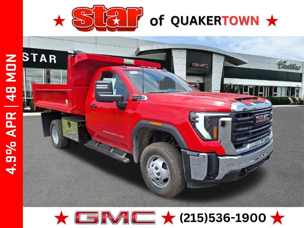 Cardinal Red 2026 GMC Sierra 3500HD Chassis Pickup Truck Four-Wheel Drive Automatic
