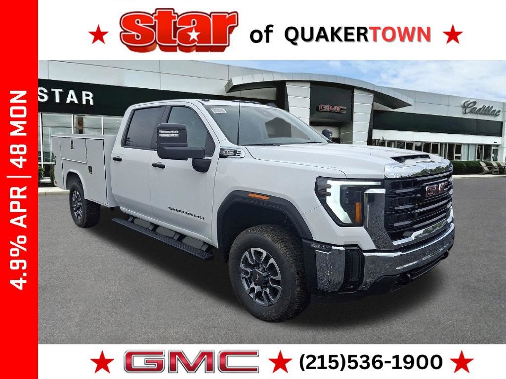 Summit White 2026 GMC Sierra 3500HD Chassis Pickup Truck Four-Wheel Drive Automatic