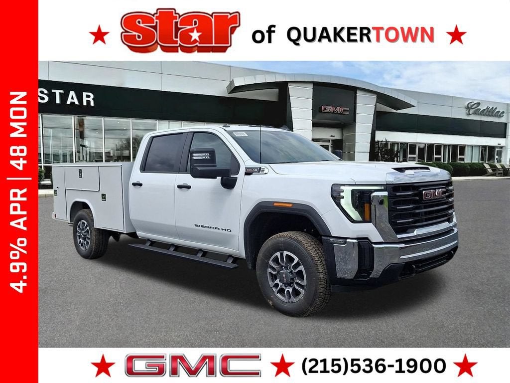 Summit White 2026 GMC Sierra 3500HD Chassis Pickup Truck Four-Wheel Drive Automatic