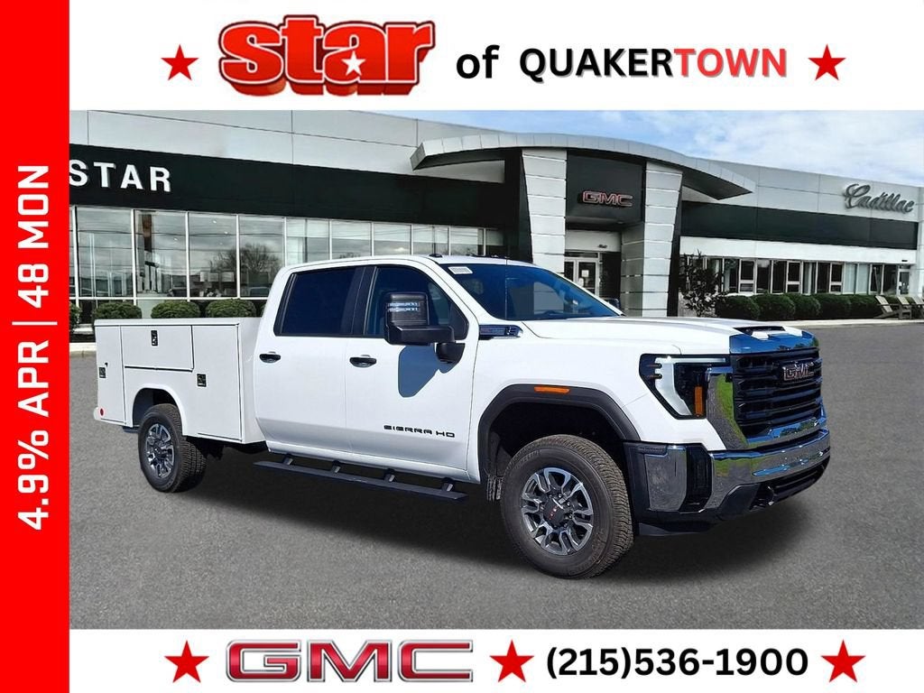 Summit White 2026 GMC Sierra 3500HD Chassis Pickup Truck Four-Wheel Drive Automatic