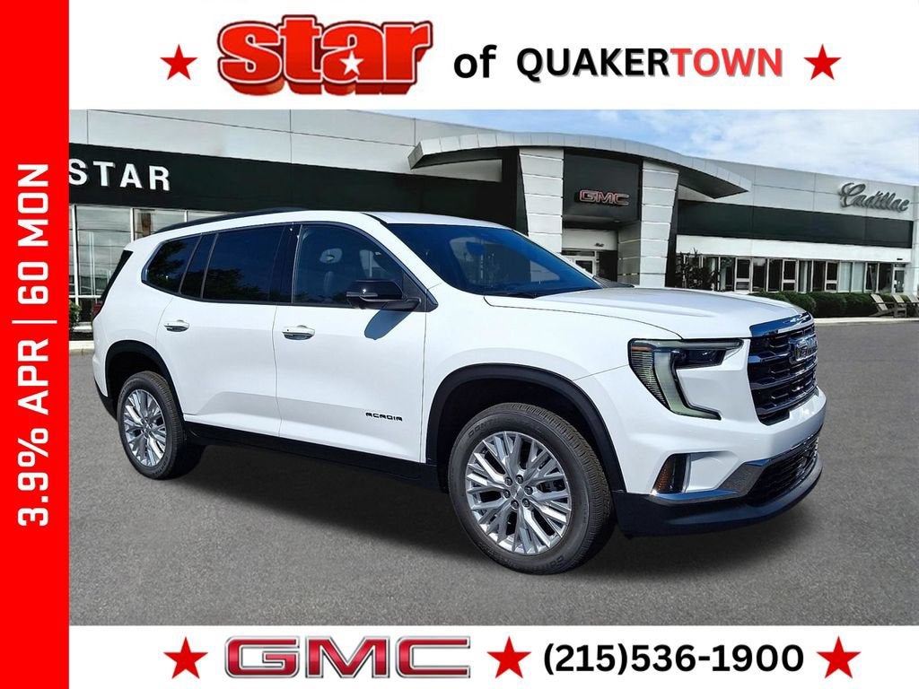 Summit White 2027 GMC Acadia SUV / Crossover Four-Wheel Drive Automatic